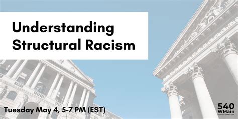 May 4 Understanding Structural Racism Rochester NY Patch