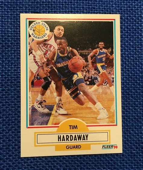 1990-91 Fleer TIM HARDAWAY #63 RC Golden State Warriors – MR-SPORT | SPORTS CARDS