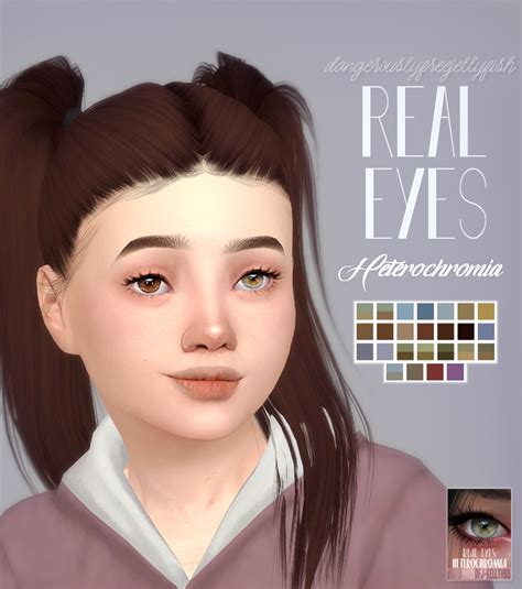 Real Eyes Heterochromia Sims 4 Children Sims 4 Cc Eyes The Sims 4 – Themelower