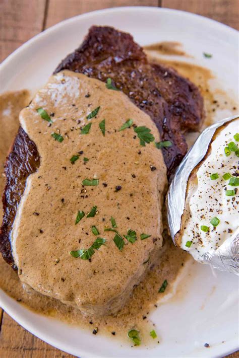 Classic Steak Diane Recipe (Cognac Cream Sauce) - Dinner, then Dessert