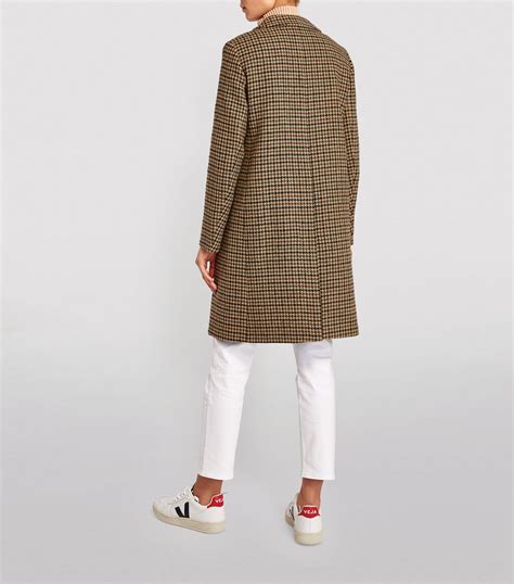 Weekend Max Mara Virgin Wool Check Coat Harrods Us