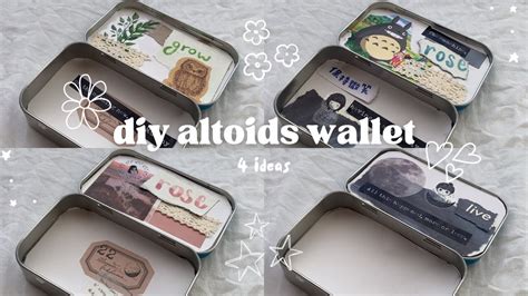 Altoids Wallet Diy Altoids Wallet Ideas Youtube