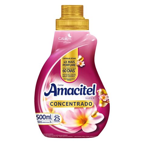 Amacitel Super Amaciante Concentrado Cerise Ml Shopee Brasil