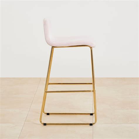 Buy Monarch Velvet Bar Stool Pink From Home Centre At Just INR 13330 0