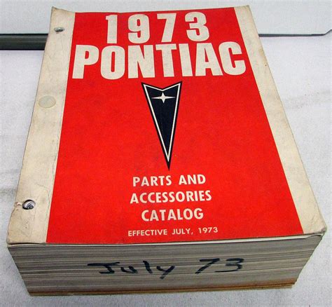 1955 1973 Pontiac Dealer Chassis And Body Parts And Accessories Catalog