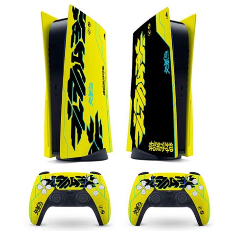 Ps Skin Yellow Cyber Protetor Wrap Capa De Vinil Decalques Para