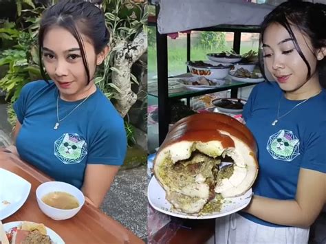 Viral Paras Cantik Penjual Babi Guling Samsam Di Bali Bikin Netizen