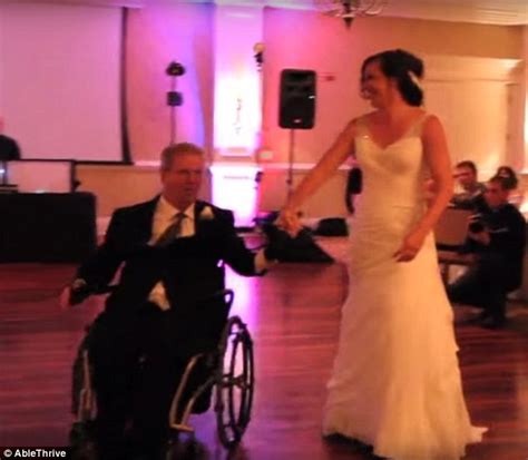 Bride Dances With Her Paralyzed Father On Dance Floor At Her Wedding