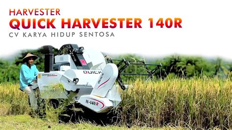 Alat Panen Padi Quick Combine Harvester Qh R Youtube