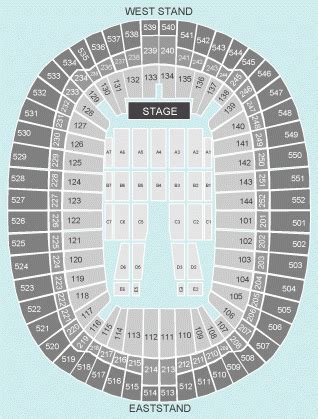 Seated Seating Plan - Wembley Stadium