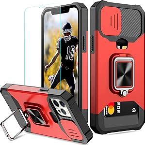 Nvollnoe For Iphone Pro Case With Sliding Camera Cover And Card