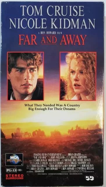 Far And Away Vhs Tom Cruise Nicole Kidman Ron Howard Mca