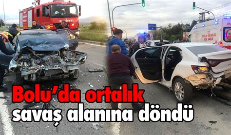 Boluda zincirleme kaza 7 yaralı Köroğlu Gazetesi Bolu son dakika