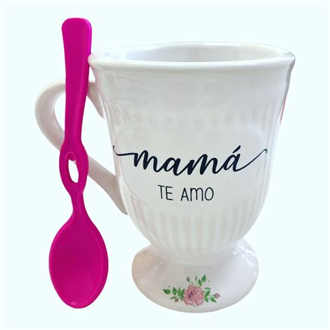 Taza Vintage Cartel Mamá Te Amo Tienda De Tazas