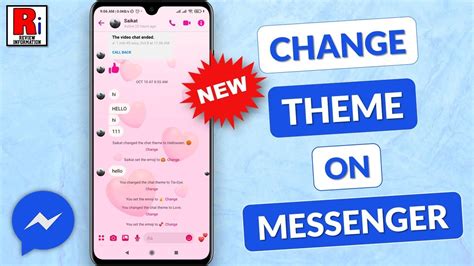 How To Change Theme On Facebook Messenger New Update Youtube