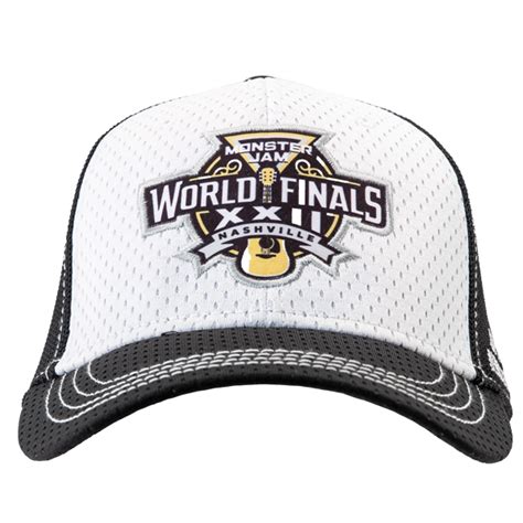 Monster Jam World Finals 2023 White Mesh Cap