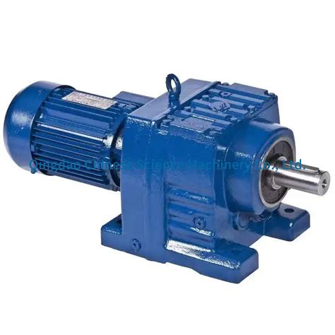 R Series Helical Bevel Gearbox With IEC Flange Geared Motor China