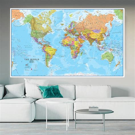 Grande Carte Du Monde Xxl Worldinmaps