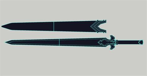 Night Sky Sword 3d Model 3d Printable Cgtrader