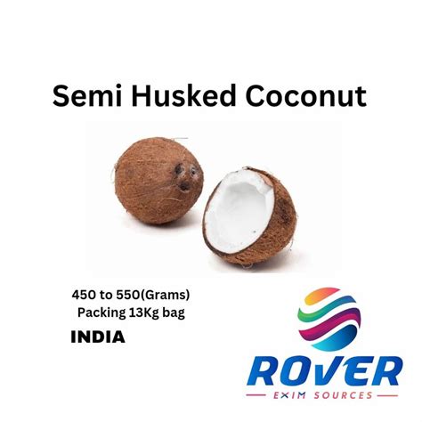 A Grade Husked Coconut Packaging Size 50 Kg Coconut Size Medium At