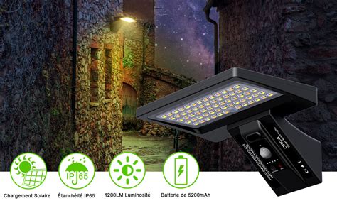 YD LIFE 800LM Super Luminoso Luce Solare Led Esterno 3000mAh Lampade