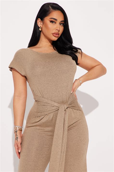 All Shook Up Jumpsuit Mocha Fashion Nova Jumpsuits Fashion Nova