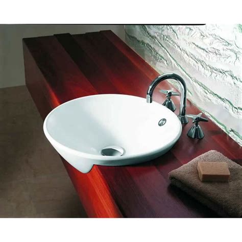 Caroma Leda Vasque Semi Recessed Sink Semi Recessed Sink Sink Small