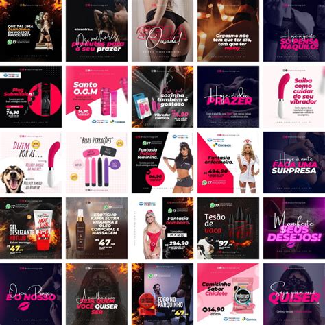 50 Artes Para Sex Shop Pack Editavel Canva Elo7