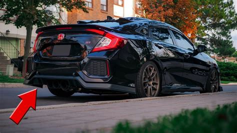 Type R Style Rear Lip Install 2018 Honda Civic Si 10th Gen Civic