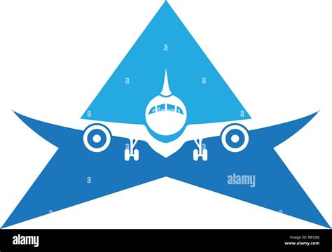 Aircraft Airplane Airline Logo Or Label Journey Air Travel