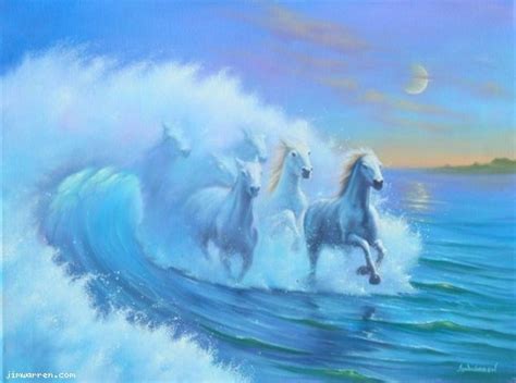 Wave Runners Jim Warren Originals Surreal Art Fantasy Paintings