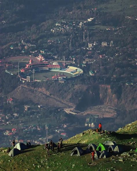 HPCA Stadium Dharamshala view from Triund Top : r/NorthX