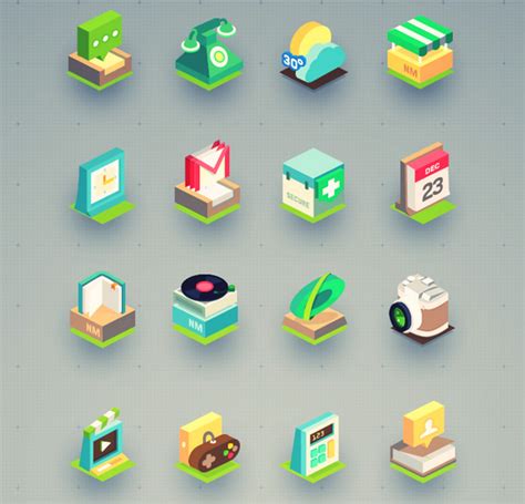 Isometric Icons Refreshing Way Of Showing 3d Dimension Ewebdesign