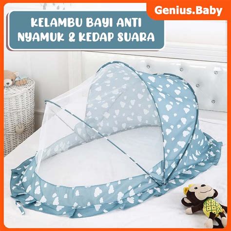 Jual Kelambu Lipat Bayi Praktis Tempat Tidur Bayi Anti Nyamuk Selambu