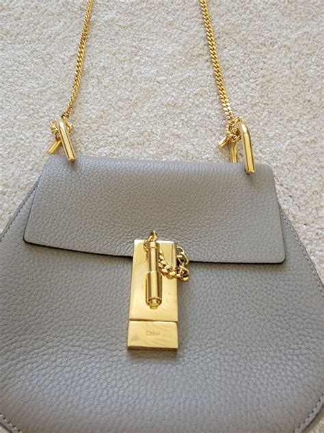 CHLOE Mini Drew Camel Nude Shoulder Bag Gem