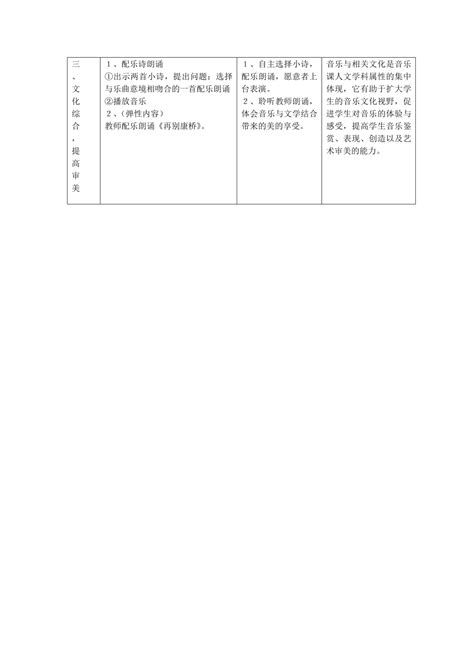 2022年春四年级音乐下册 第7课《红河谷》教案 花城版