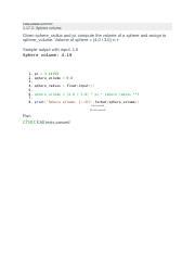 Sphere Volume Docx Challenge Activity Sphere Volume