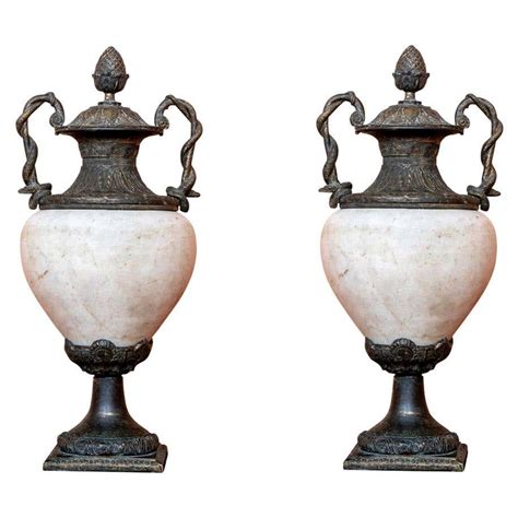 Pair Of Marble Urns For Sale At 1stdibs