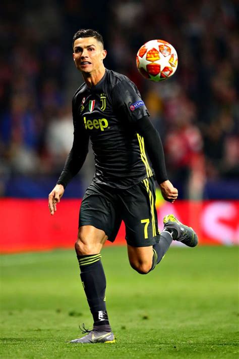 Cristiano Ronaldo Of Juventus In Action During The Uefa Champions