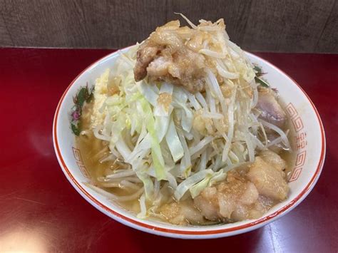 『小ラーメン・ニンニク、ヤサイ、アブラ』ジラフのレビュー ラーメンデータベース