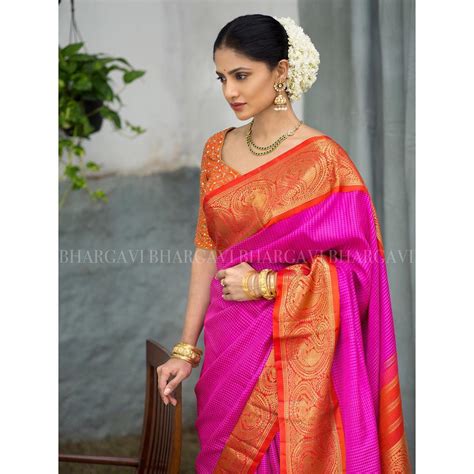 Contrasting Blouses For Pink Silk Sarees 5 • Keep Me Stylish