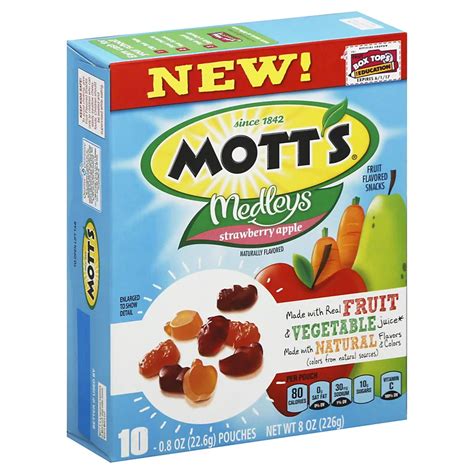 Motts Medleys Strawberry Apple Fruit Flavored Snacks Shop Snacks