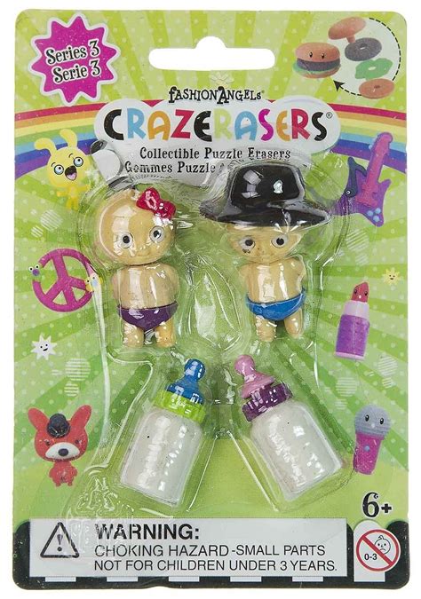 Baby Couple 4 Mini Erasers Crazerasers Collectible Erasers Series