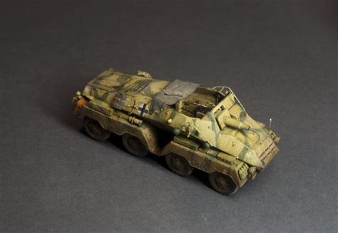 Sd Kfz 233 STUMMEL Каропка ру стендовые модели военная миниатюра