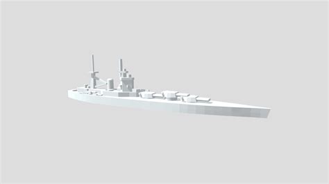 HMS Nelson - Model for 1/4000 printing - Download Free 3D model by ...