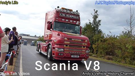 Gaydon Retro Show 2023 Part 12 V8 Open Pipe Scania YouTube