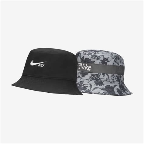 Nike Dri Fit Reversible Golf Bucket Hat In Blacksummit White Modesens