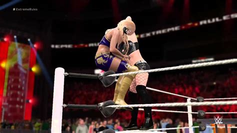 WWE 2K16 Paige Top Rope Ddt YouTube