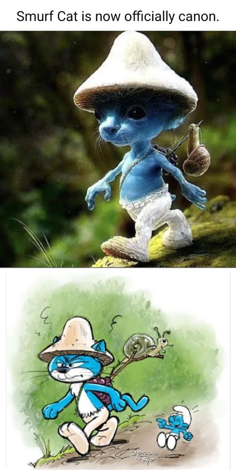 Smurf Cat is now officially canon. - iFunny