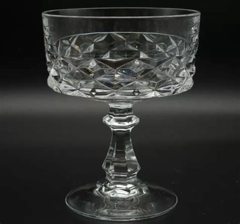 Cristal D Arques Durand Diamond Champagne Tall Sherbet Glass